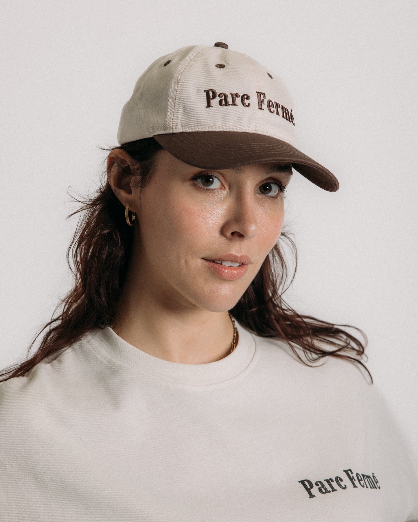 PARC FERMÉ CAP (BROWN & OFF-WHITE)