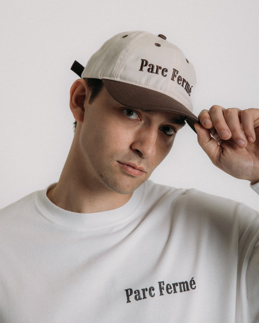 PARC FERMÉ CAP (BROWN & OFF-WHITE)