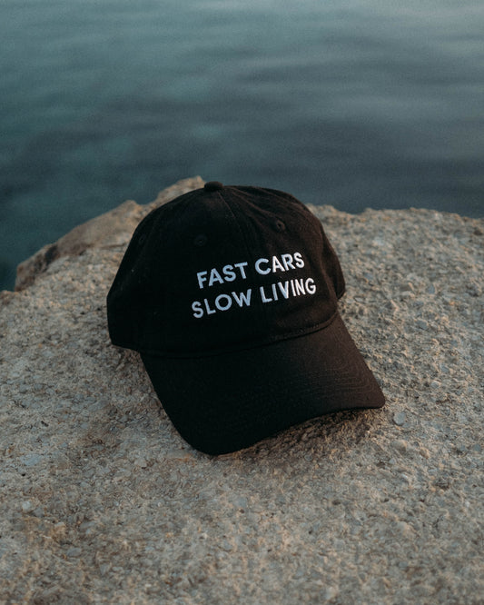 FAST CARS SLOW LIVING CAP (BLACK)